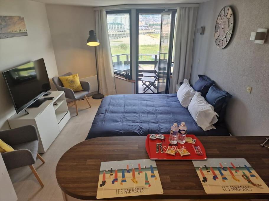 Le Cocooning-Studio Deauville Marina Avec Terrasse Vue Mer Et Plage Екстер'єр фото